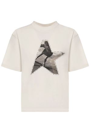 White cotton T-shirt GOLDEN GOOSE | GWP01874P00237211560